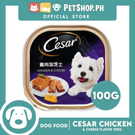 Cesar Chicken And Cheese Flavor 100g Dog Wet Food Petshopph