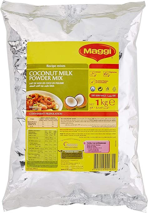 Maggi Sri Lankan Coconut Milk Powder Mix Free From Gluten Artificial