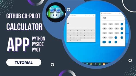 Build A Calculator App Python Pyside PyQt Github Copilot YouTube