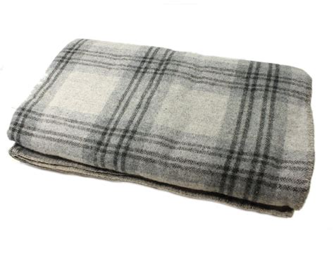 Wool Throw Blanket Plaid 108 X 90 Irish Made Biddy Murphy Biddy