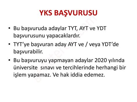 YÜKSEKÖĞRETİM KURUMLARI SINAVI ppt indir