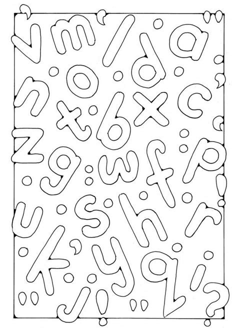 Kleurplaat letters. Gratis kleurplaten om te printen afb 19568.