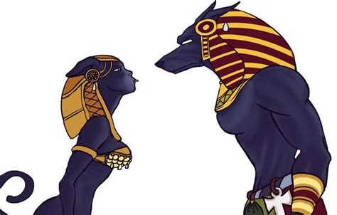 Smite Bastet And Anubis By Behindtheveil On Deviantart Egyptian Mythology Mythology Art