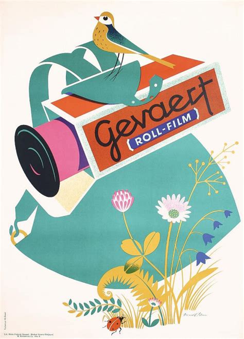 Gevaert Film Advertising By Donald Brun 1940 Advertising Graphics