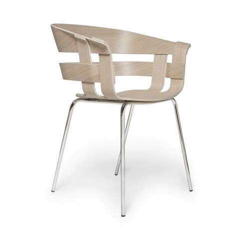 Wick Chair Oak And Chromed Metal Design House Stockholm