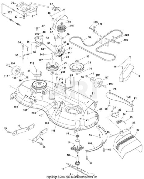Ariens 936056 960460023 02 46 Hydro Tractor Parts Diagram For Mower Deck