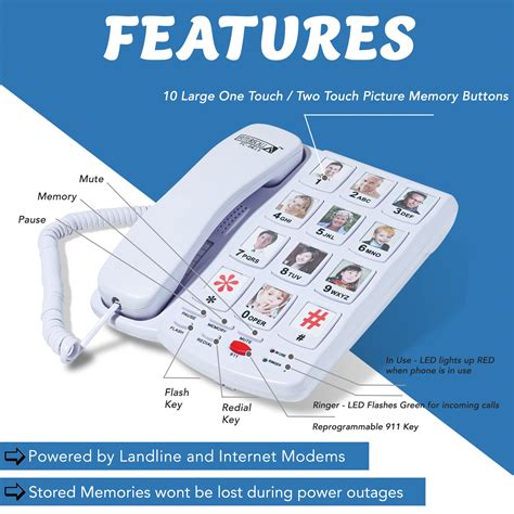 Mua Future Call Fc 0613 Best Landline Phones For Seniors Landline