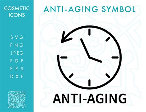 Anti Aging Line Icon Svg Minimalist Cosmetics Packaging Icon Etsy In