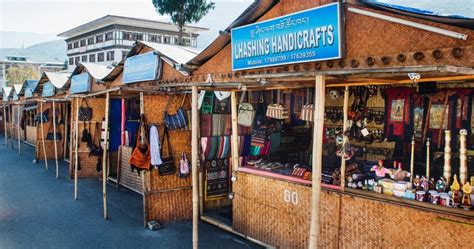 Authentic Bhutanese Crafts Bazaar In Thimphu Tourist Heavenlybhutan