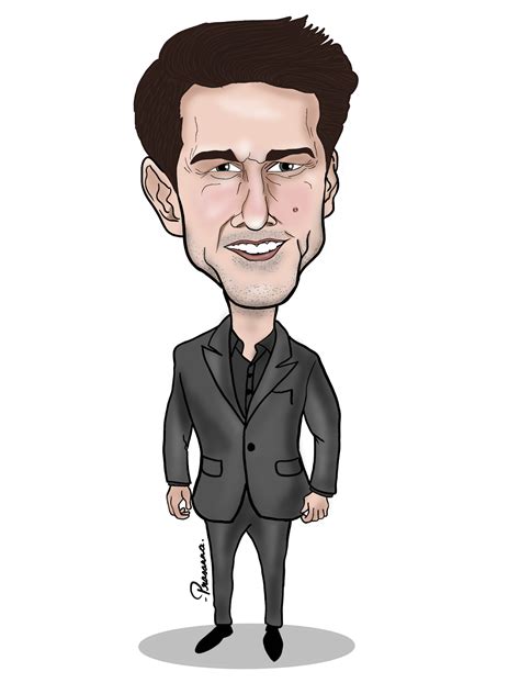 Freesoultoons Digital Caricature Tom Cruise