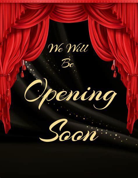 Opening Soon Template Postermywall