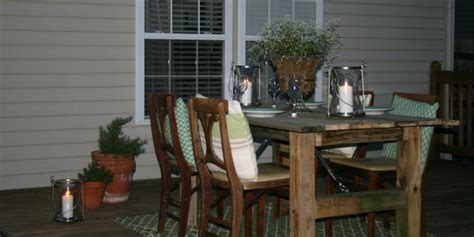 Remodelaholic How To Build A Rustic Outdoor Dining Table