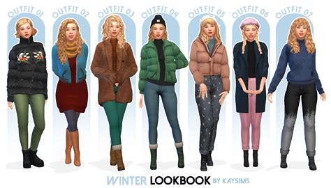 Winter Lookbook Sims 4 Sims 4 Clothing Perfect Winter Outfit Winter