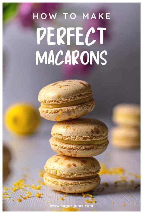 Three Macarons Stacked On Top Of Each Other With The Words How To Make