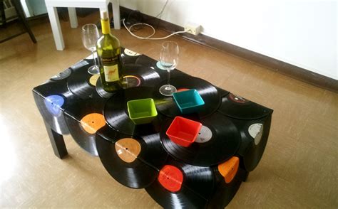 Vinyl Record Table Proyectos Con Discos De Vinilo Artesanías De