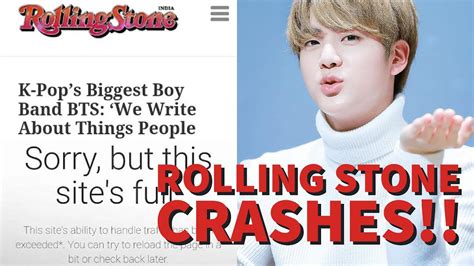 Watch bts' video for not today. Rolling Stone Writes Article About BTS, ARMY Crashes Their ...