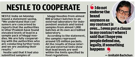 It is still a ignorance is one of the prominent factors contributing in the exploitation of rural masses. MY BIZ: Centre widens Maggi probe with product tests ...