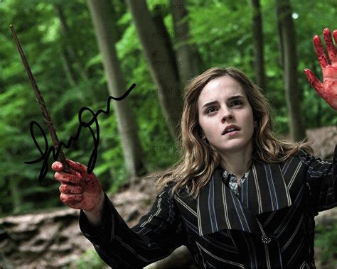 Harry Potter Emma Watson Hermione Granger Tv Movie Cast Signed Etsy