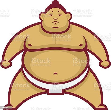Sumo Wrestler In Rack Stock Illustration Download Image Now Sumo Wrestling Adipose Cell