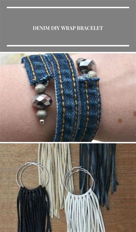 Denim Diy Wrap Bracelet Diy Jewelry Art Denim Diy Wrap Bracelet