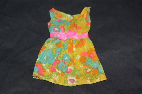 Vintage Barbie Flowered Dress To 1970 Sears Exclusive Fashion Bouquet