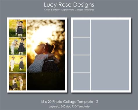 16 X 20 Photo Collage Template 2