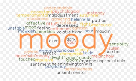 Moody Synonyms And Related Words What Is Another Word For Dot Emoji