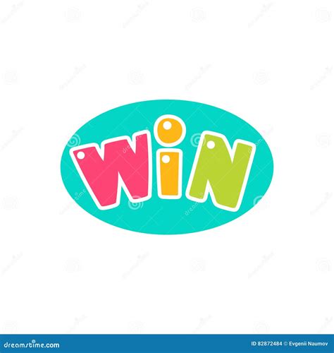 Win Congratulations Sticker With Star And Sparks Design Template For