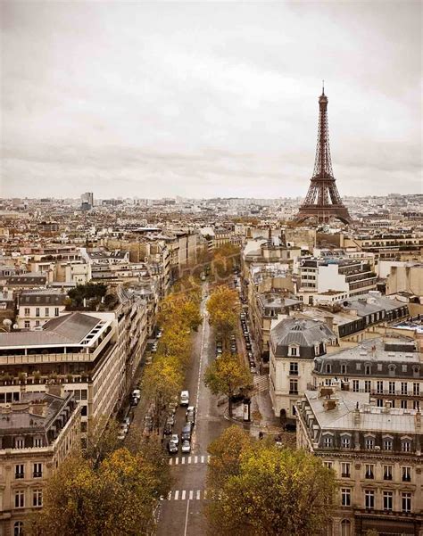 Paris Skyline With Eiffel Tower Pickawall