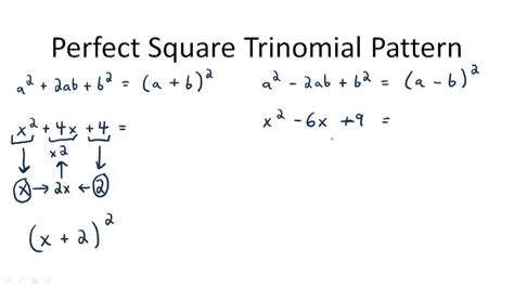 Factor Perfect Square Trinomials Video Algebra Ck 12 Foundation