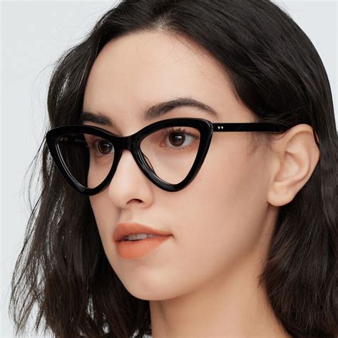 mildred cat eye black full frame acetate eyeglasses glassesshop