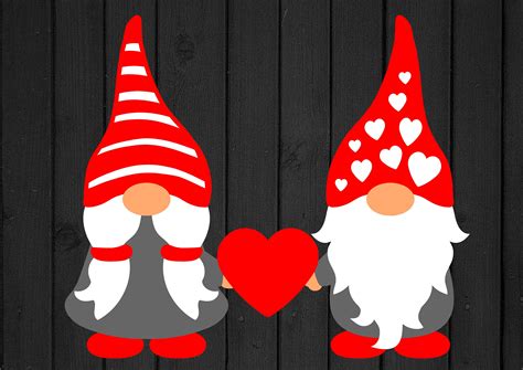 Gnome Svg Valentine's Day svg Valentine svg Love svg | Etsy