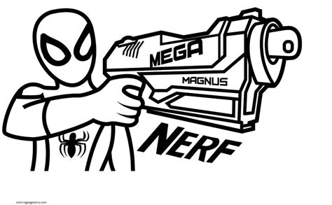 Nerf Mega Coloring Pages Coloring Pages