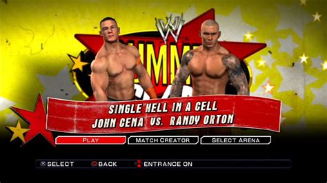 Wwe Smackdown Vs Raw 2011 Ps3 John Cena Vs Randy Orton Hell In A Cell Youtube