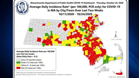 121 Communities In Ma Now Considered ‘high Risk Zones For Covid 19