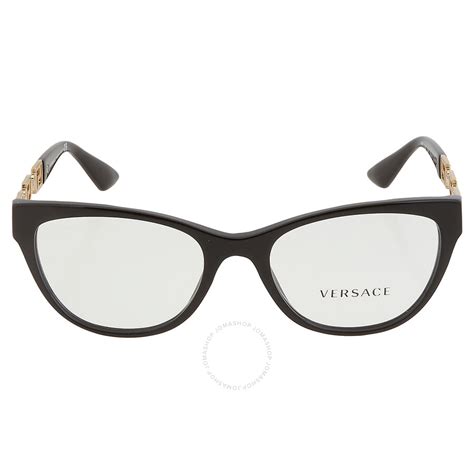 versace clear demo cat eye ladies eyeglasses ve3292 gb1 52