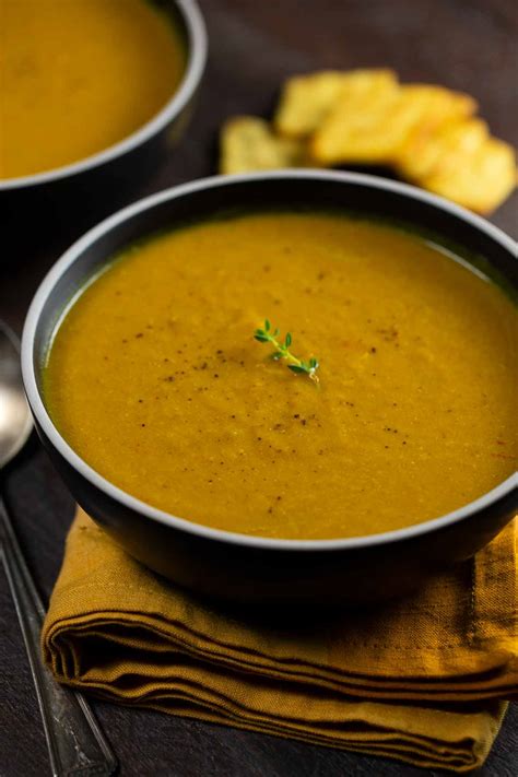 This warming coconut curry soup is filled with spices that are known to support your immune system and keep colds and influenza away. Instant Pot Pumpkin Curry Soup (Vegan)- Veggie Chick