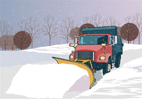 Snow Plow Truck 125016 Vector Art At Vecteezy