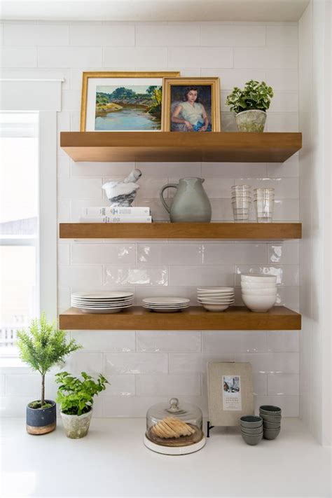 The Saturday 6 Emily A Clark Floating Shelves Kitchen Modern