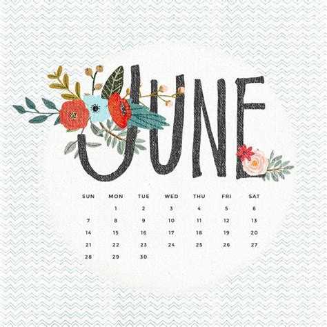 Freebie Hello June Calendar Wallpaper Hello June Calendar