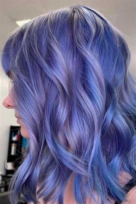 hair trends with periwinkle color highlights lovehairstyles hair hairstyles haircuts