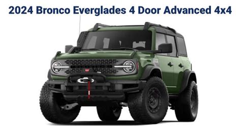 2024 Ford Bronco Everglades 4 Door Advanced 4x4 Payment Calculator