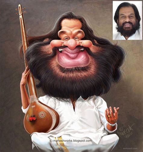 Yesudas Caricature By Mahesh 24 Preview Celebrity Caricatures Caricature Funny Caricatures