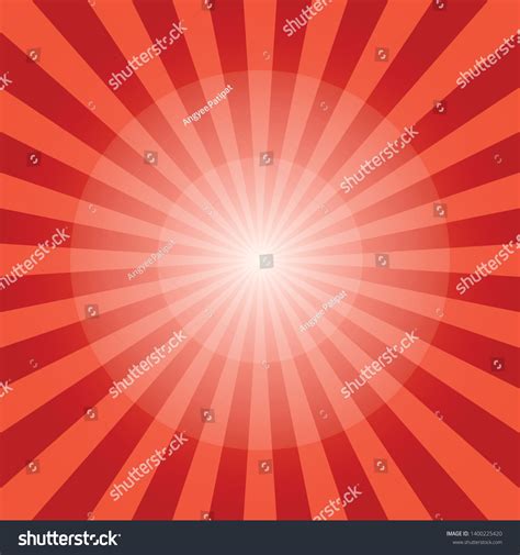 Abstract Sunbeams Red Rays Background Vector Stock Vector Royalty Free