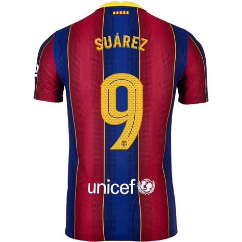 202021 Nike Luis Suarez Barcelona Home Match Jersey Soccerpro
