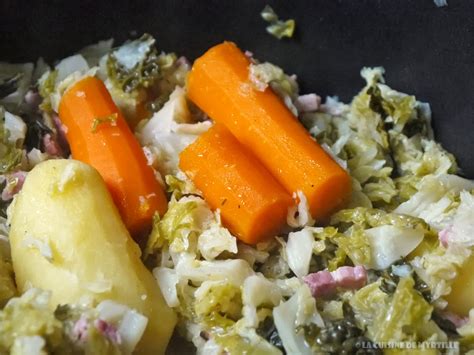 La Cuisine de Myrtille Embeurrée de chou vert pommes de terre et carottes
