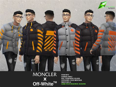 The Sims Resource Moncler Off White Puffer Jackets