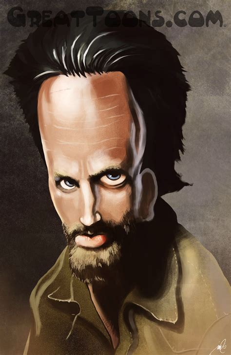 Rick Grimes caricature from the Walking Dead Rick Grimes Walking Dead