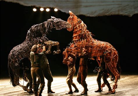 london elaborate puppetry brings war horse  life   york times