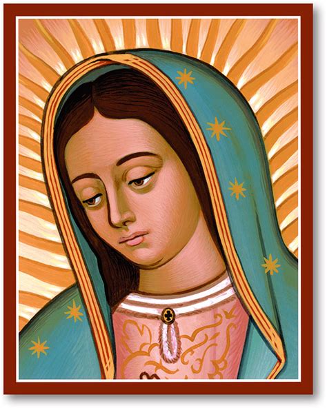 Blessed Virgin Mary Icons Face Of Guadalupe Icon Monastery Icons